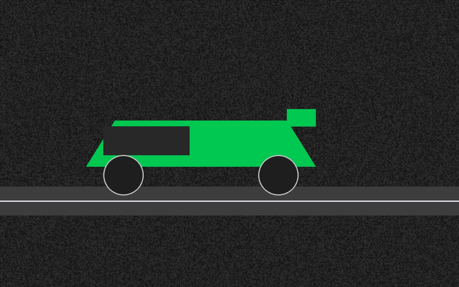 绿色赛车象征着速度与激情